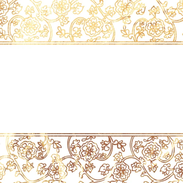 Een gouden textuur frame — Stockfoto