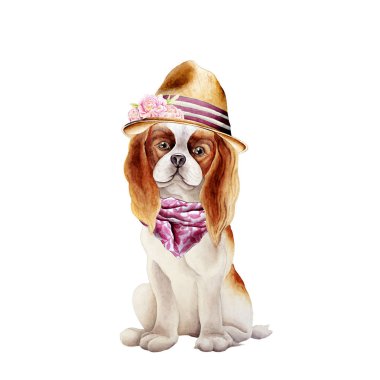 Köpek suluboya resim