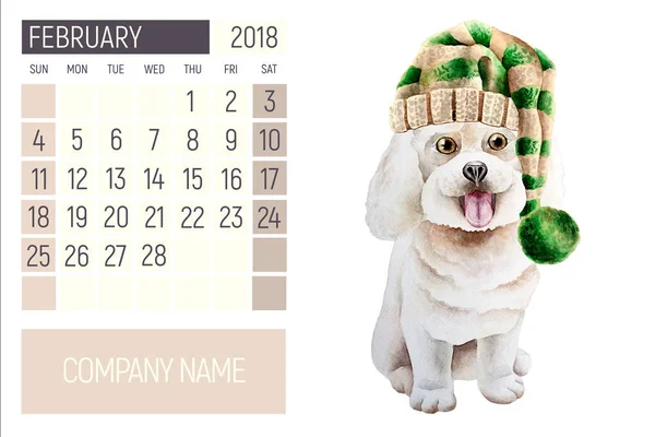 Dog watercolor image — Stock Photo, Image