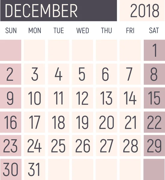Calendar planner design — Stock Photo, Image