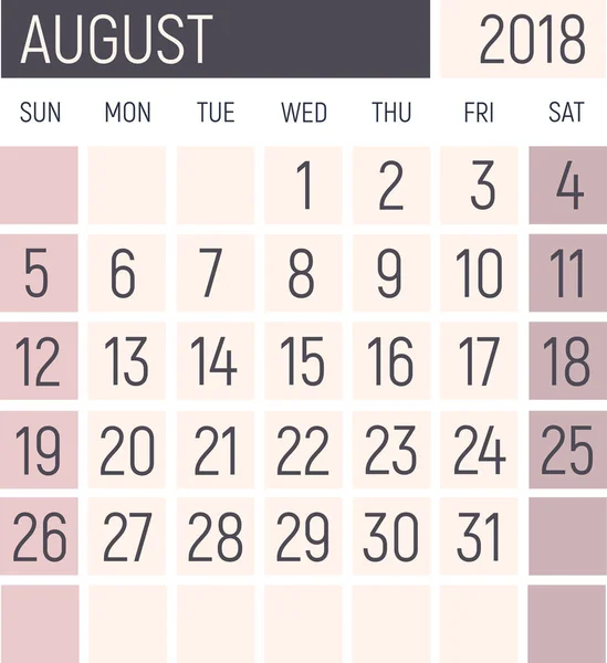 Planificador de calendario de diseño — Foto de Stock