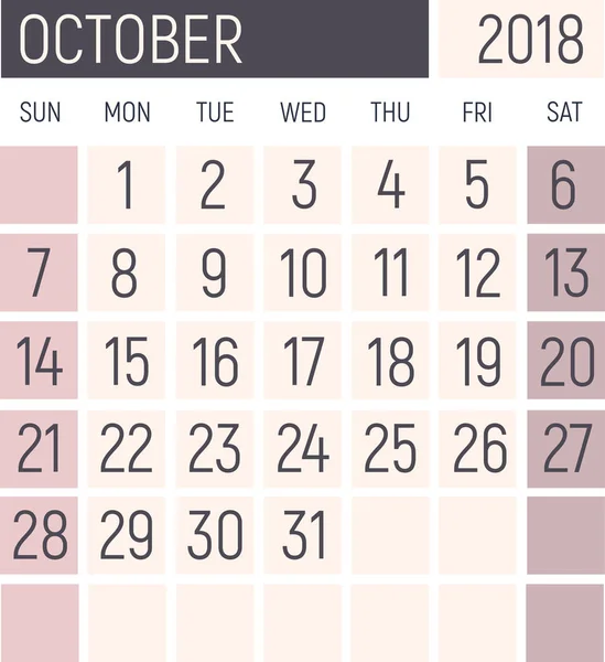Design planejador de calendário — Fotografia de Stock