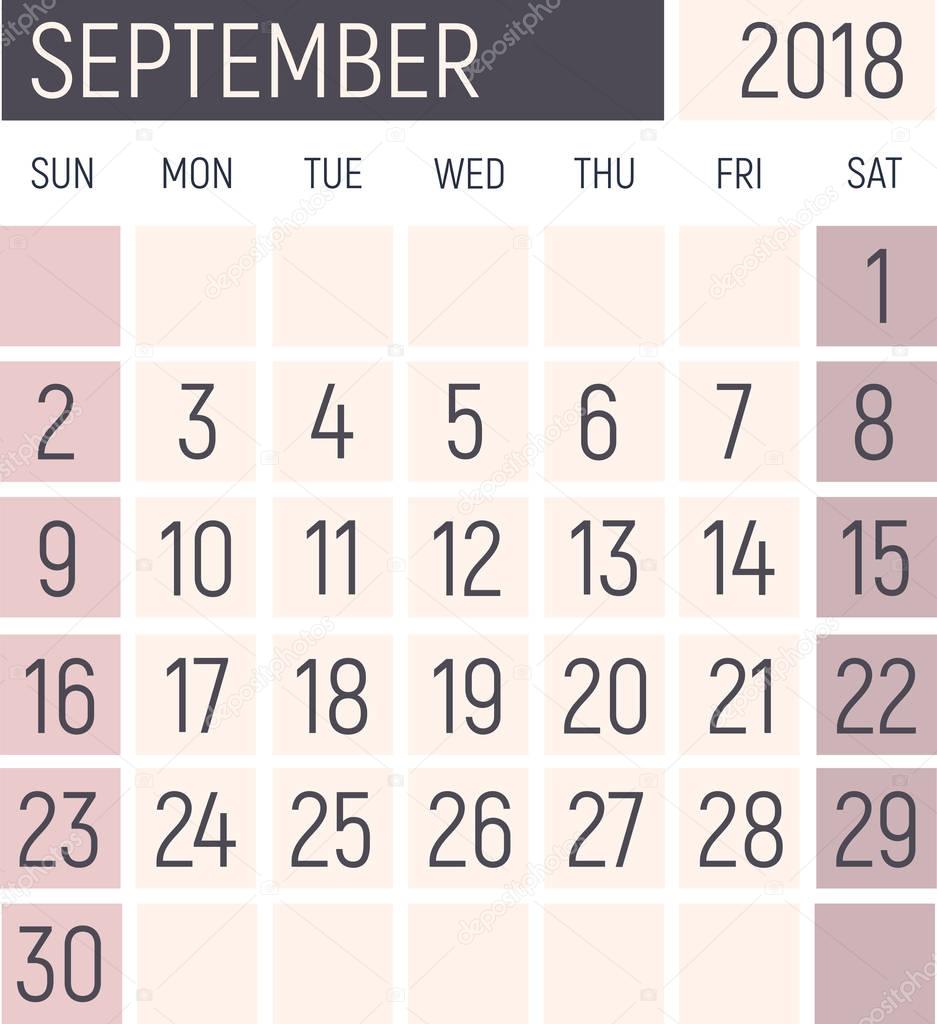 Calendar planner design