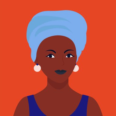 girl profile on isolated background