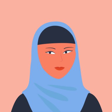 girl profile on isolated background