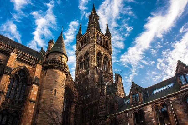 Uitzicht op de Universiteit van Glasgow — Stockfoto