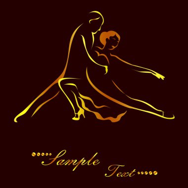 the tango gold clipart
