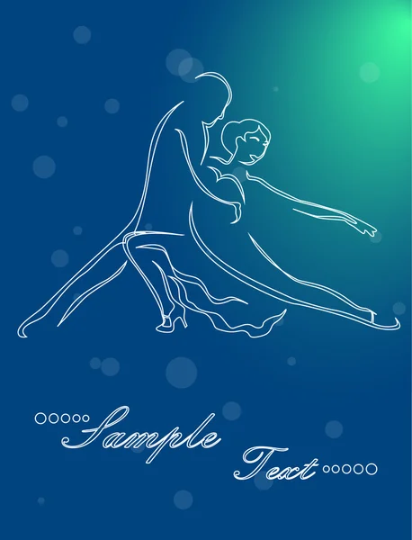 La danse du tango — Image vectorielle