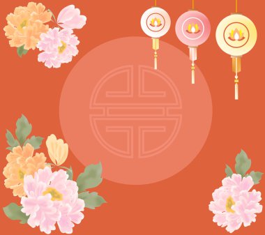 Çin yeni yılı peonies