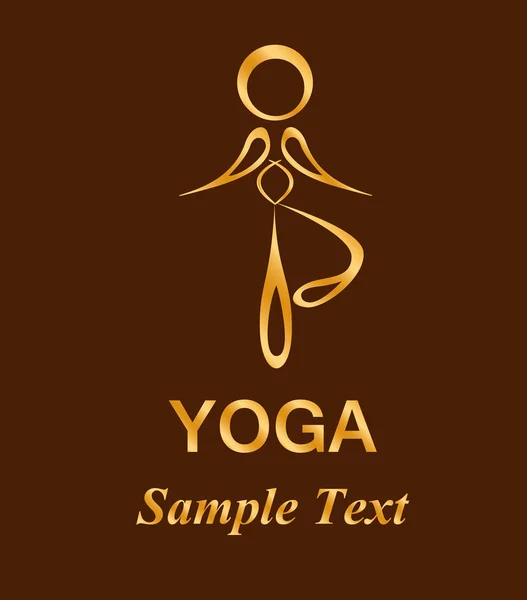 De logo-yoga — Stockvector
