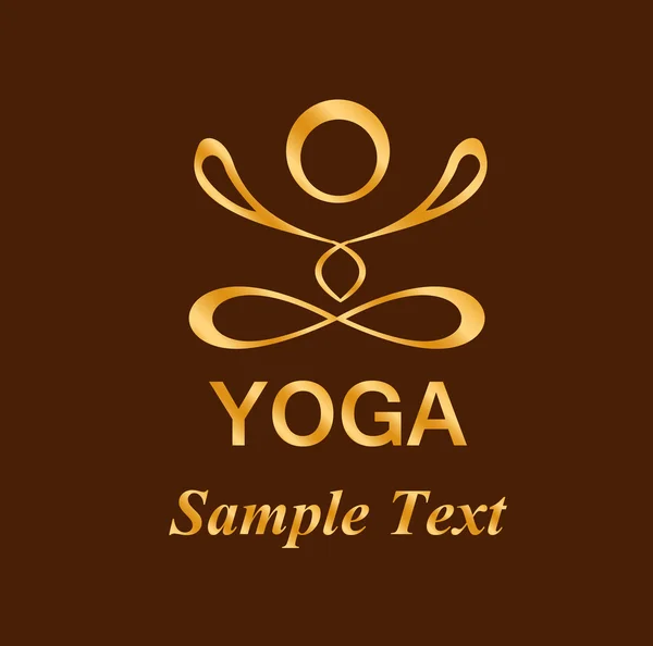 Indie logo jóga — Stockový vektor