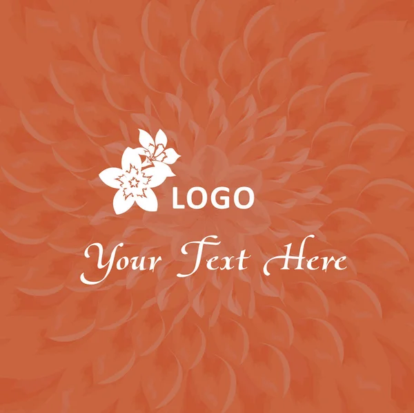 Logo fleur rouge — Image vectorielle