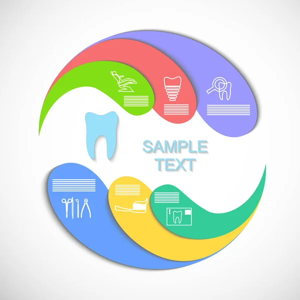 De cirkel infographics — Stockvector