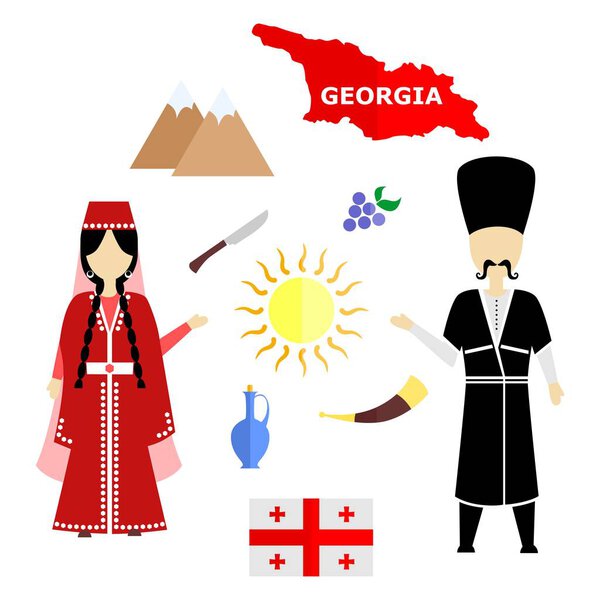 Georgia flat design