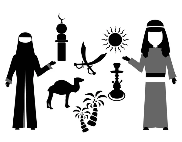 Плоский дизайн араба — стоковый вектор