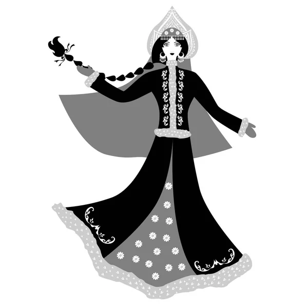 雪之女王黑色 — 图库矢量图片