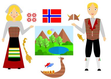 the norway set clipart