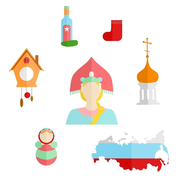 Russie design plat — Image vectorielle