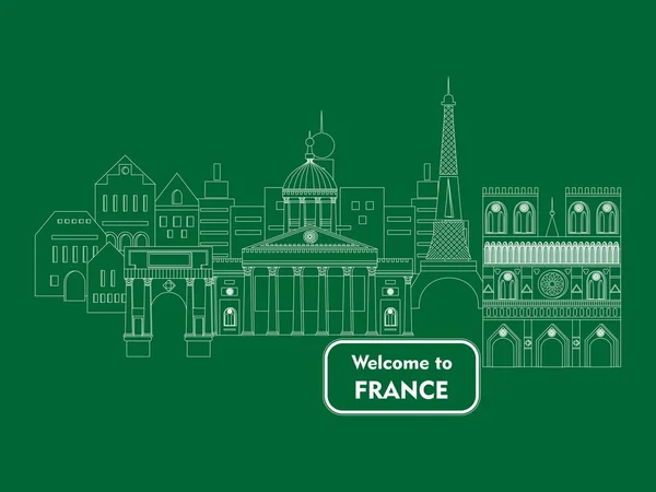 Bienvenue en France — Image vectorielle