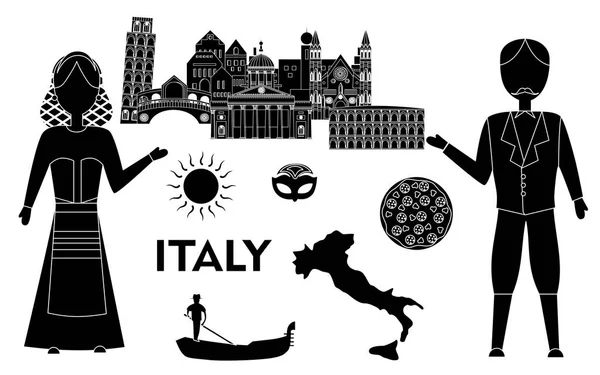 Bienvenue en Italie — Image vectorielle