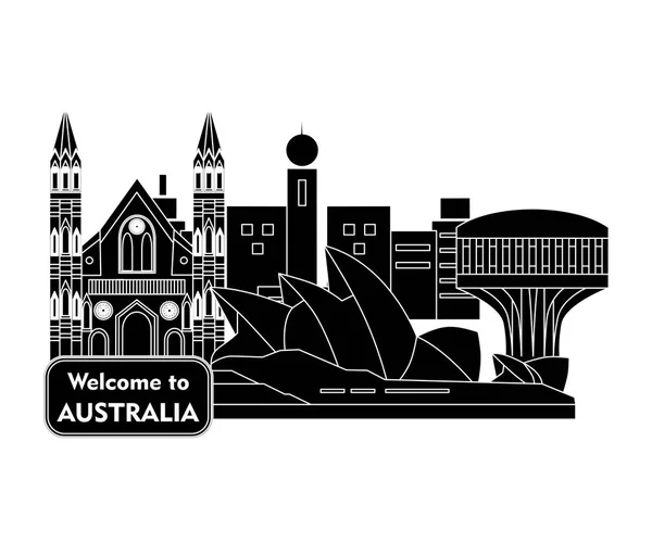 Bienvenue en Australie — Image vectorielle