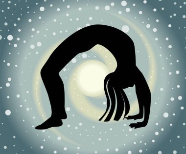 Evren ve yoga standı