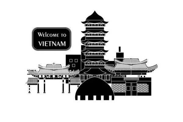 Witamy w Wietnamie — Wektor stockowy