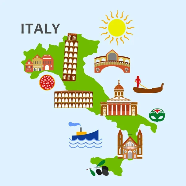 Zestaw Włochy — Wektor stockowy