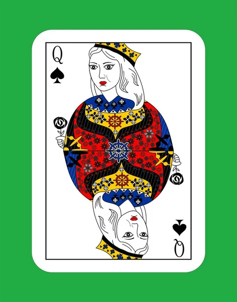 Reine des cartes — Image vectorielle
