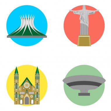 Brezilya Icons set