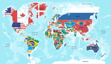 the world map clipart
