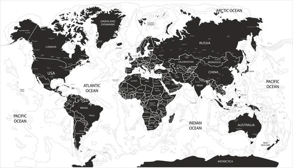 La carte du monde — Image vectorielle