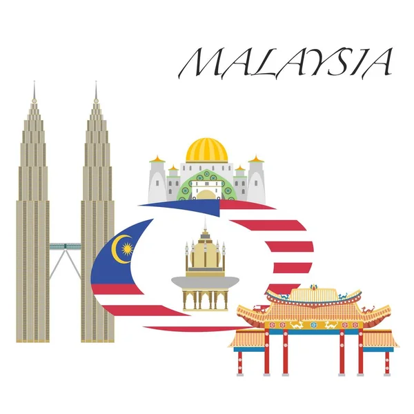 Sada Malajsie — Stockový vektor