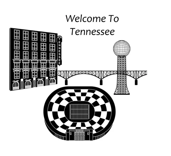 Bem-vindo ao Tennessee — Vetor de Stock