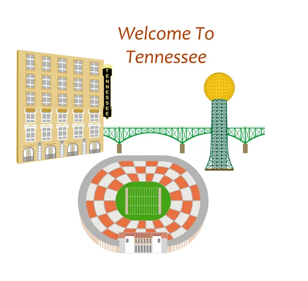 Bienvenido a Tennessee — Vector de stock