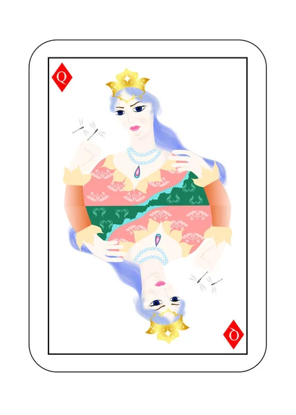 Some diamonds queen — Stock Vector