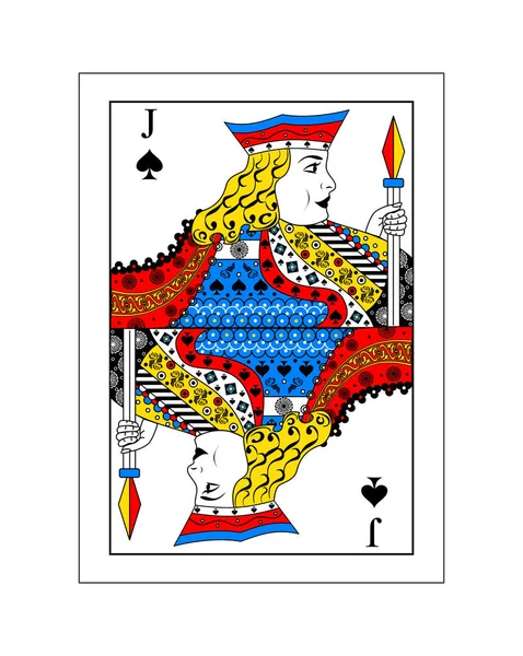 Jack of Spades — Stock Vector