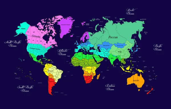 El mapa del mundo —  Fotos de Stock