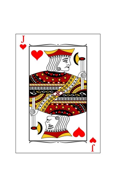 Jack of hearts — Stock Vector