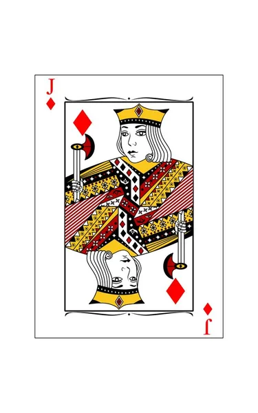 Jack of diamonds — Stock Vector