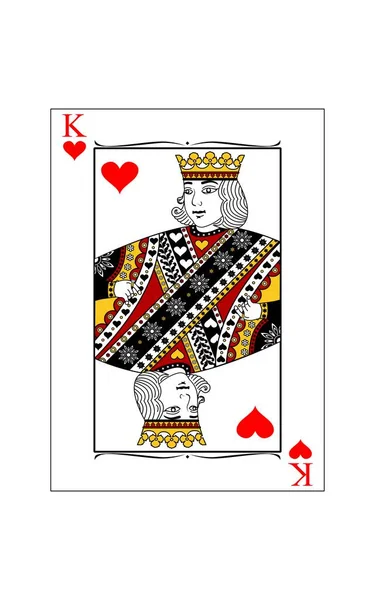 King of hearts — Stock Vector