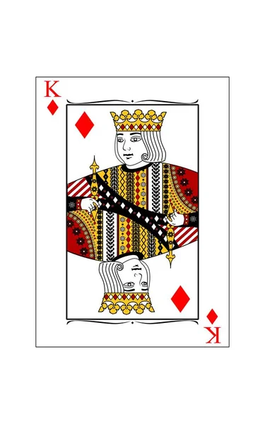 King of diamonds — Stock Vector