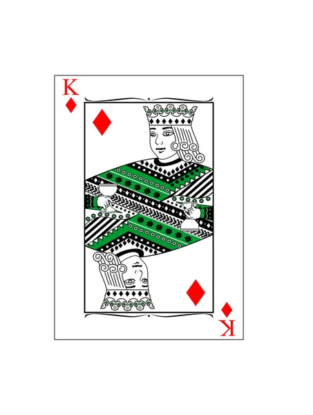 King of diamonds — Stock Vector