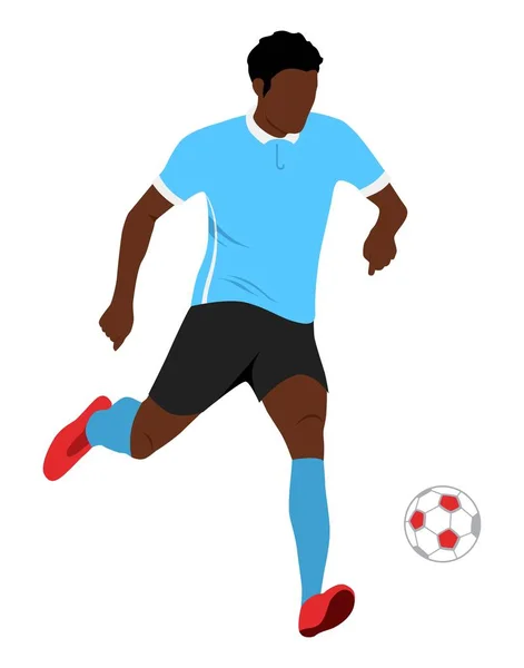 Der Fußballspieler — Stockvektor
