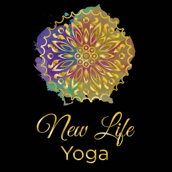Yoga de nueva vida — Vector de stock