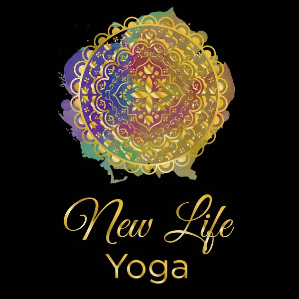 Yoga de nueva vida — Vector de stock