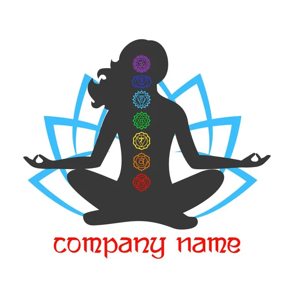 Le logo yoga — Image vectorielle