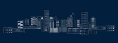 Siyah renkte düz tasarım çizimi