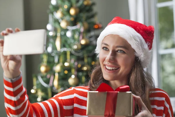 Kerstselfi — Stockfoto