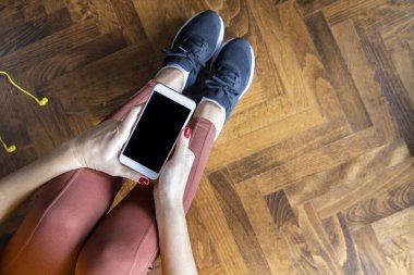 Kadın fitness egzersiz kavramı